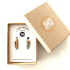 Kingfisher Feather Studs - Image 3