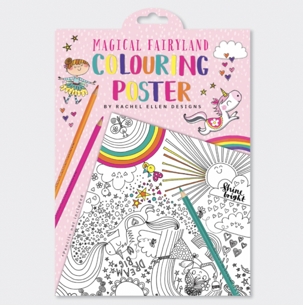 Magical Fairyland Colouring Poster