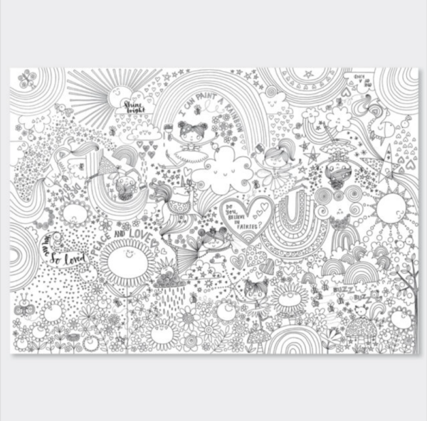 Magical Fairyland Colouring Poster - Image 2