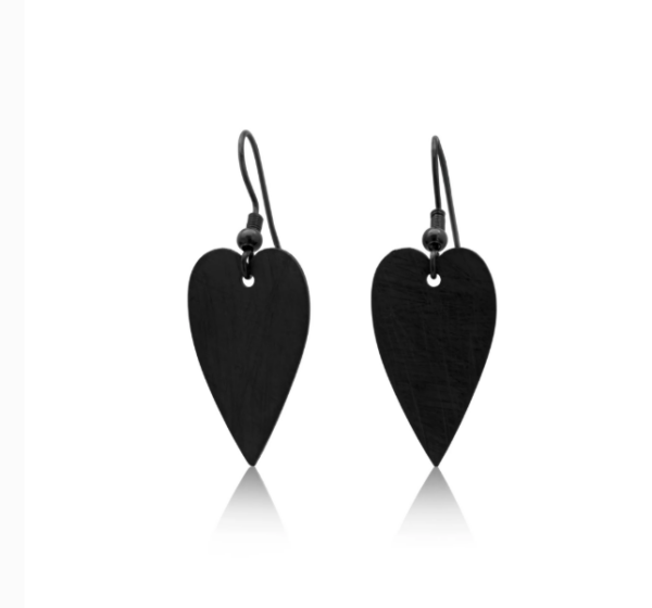 Amour Black Small Earrings - Image 2