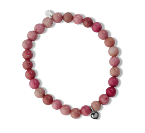 La Pierre Rhodochrosite Stretchy Bracelet