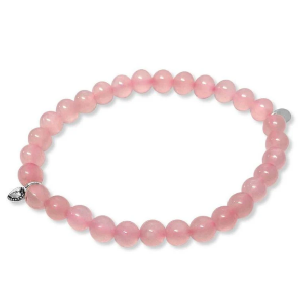 La Pierre Rose Quartz Bracelet Stretchy - Image 2