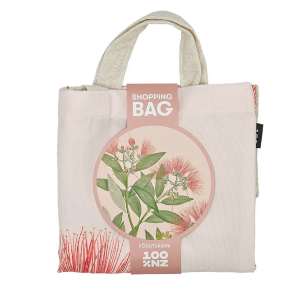 Vintage Pohutukawa Shopping Bag