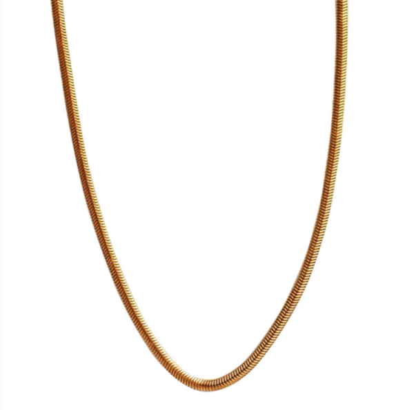 Steel Me Yellow Gold Snake Chain SM-SNY-N40